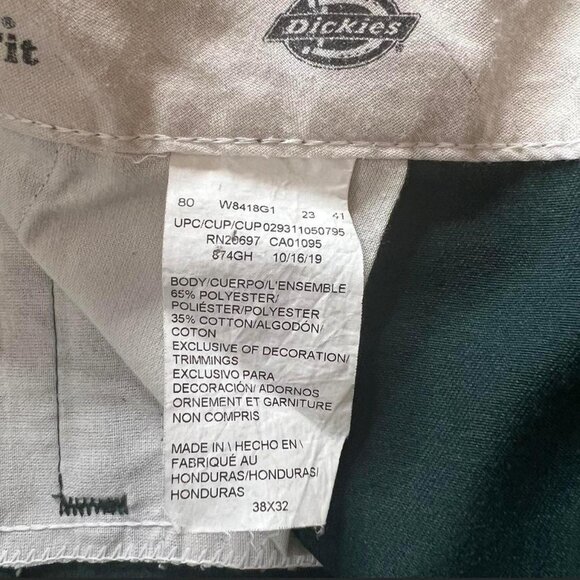 Dickies 874 original fit pants in dark green size 38X32 - Picture 7 of 7